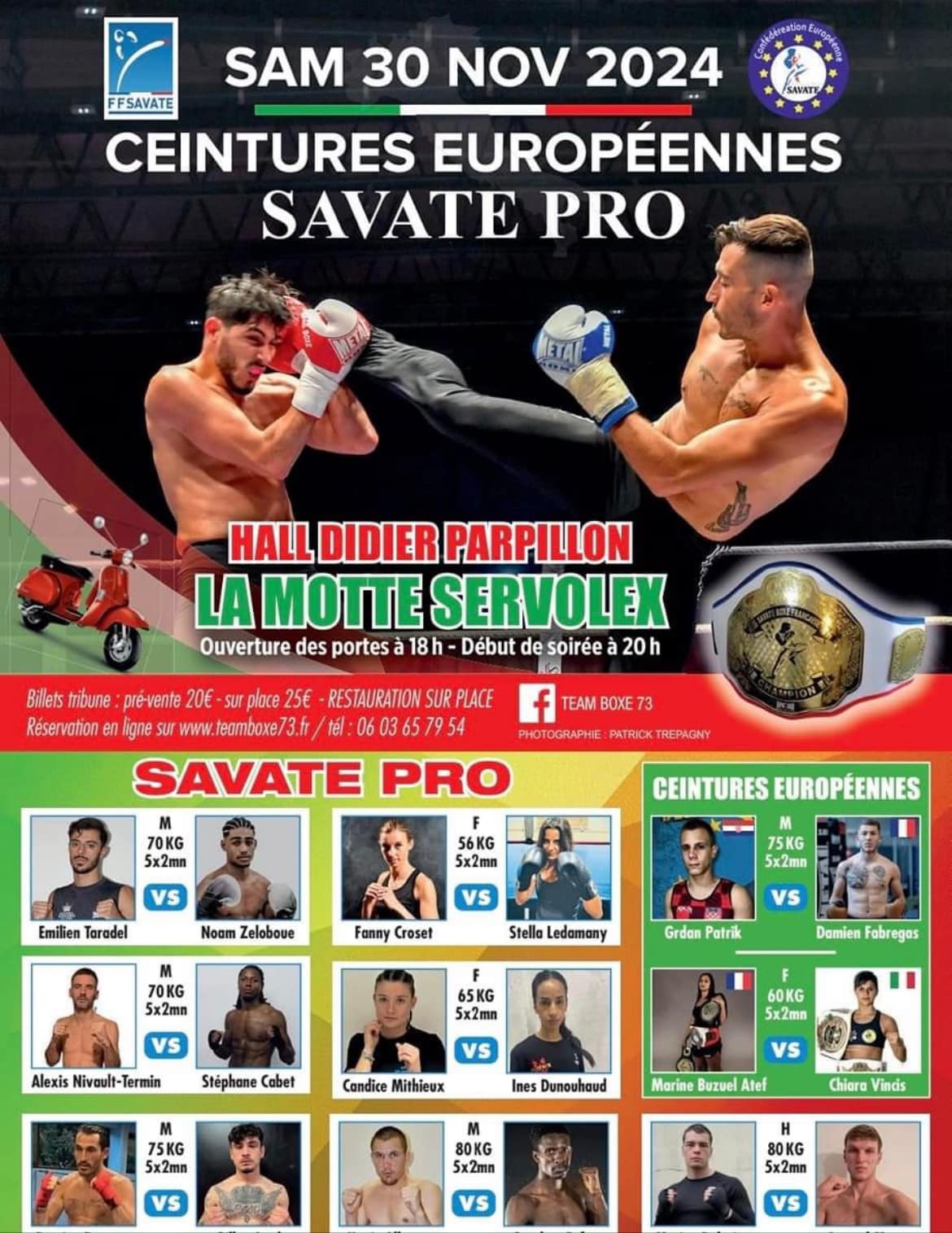 pro belt savate europe poster